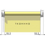 Тканинні ролети (система відкритого типу) Mini set з ланцюжковим  механізмом